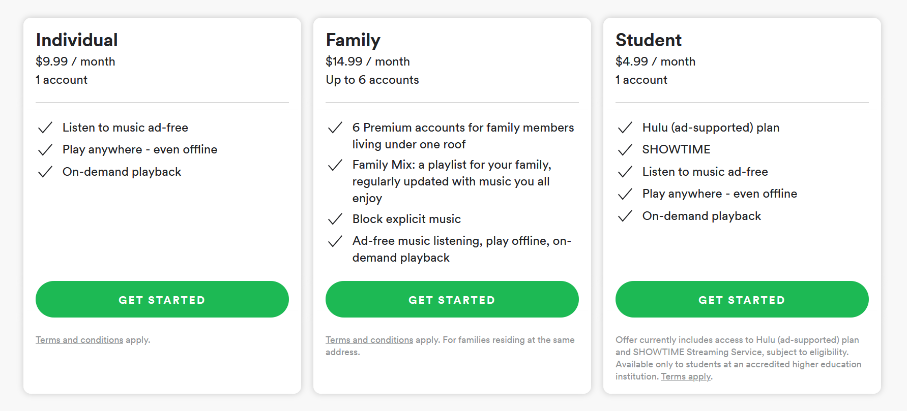 Spotify Free Showtime For Students